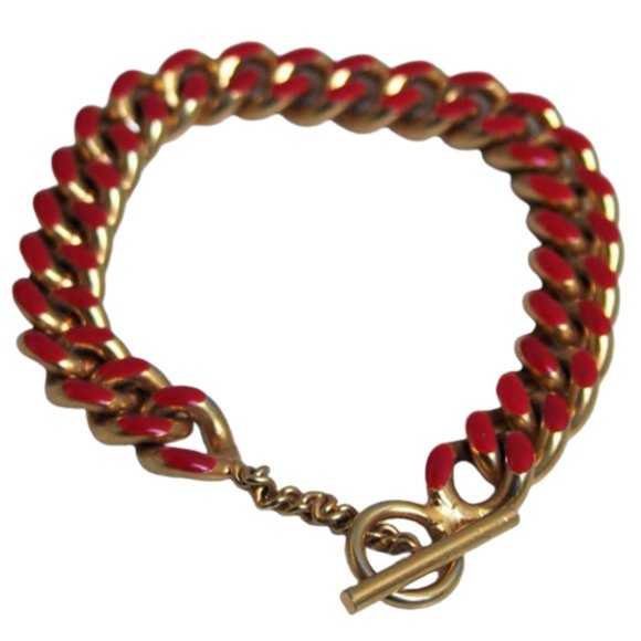 Vintage Jewelry - Chunky Enamel Chain Link Bracelet! Mix/Match 3/$15